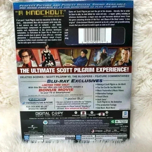 Scott Pilgrim Vs The  World Blu-Ray + DVD - Picture 2 of 5